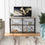 Thumbnail: Tribesigns Rustic Entryway Console Table, 3-Tier Vintage Industrial TV Stand, E