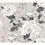 Thumbnail: Vintage Floral Gray Peel & Stick Wallpaper by Drew Barrymore Flower Home
