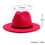 Thumbnail: Yesbay Vintage Felt Wide Brim Bowler Fedora Hat Winter Floppy Women Cap Black