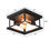 Thumbnail: 2-Light Industrial Semi Flush Mount Ceiling Light, 11 inch Modern Farmhouse Lig