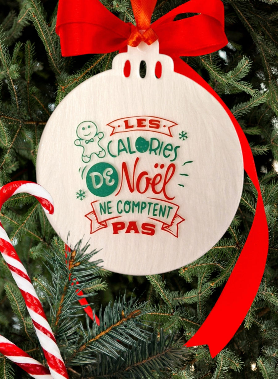Boule de Noël "Pain d'épice-Humour"
