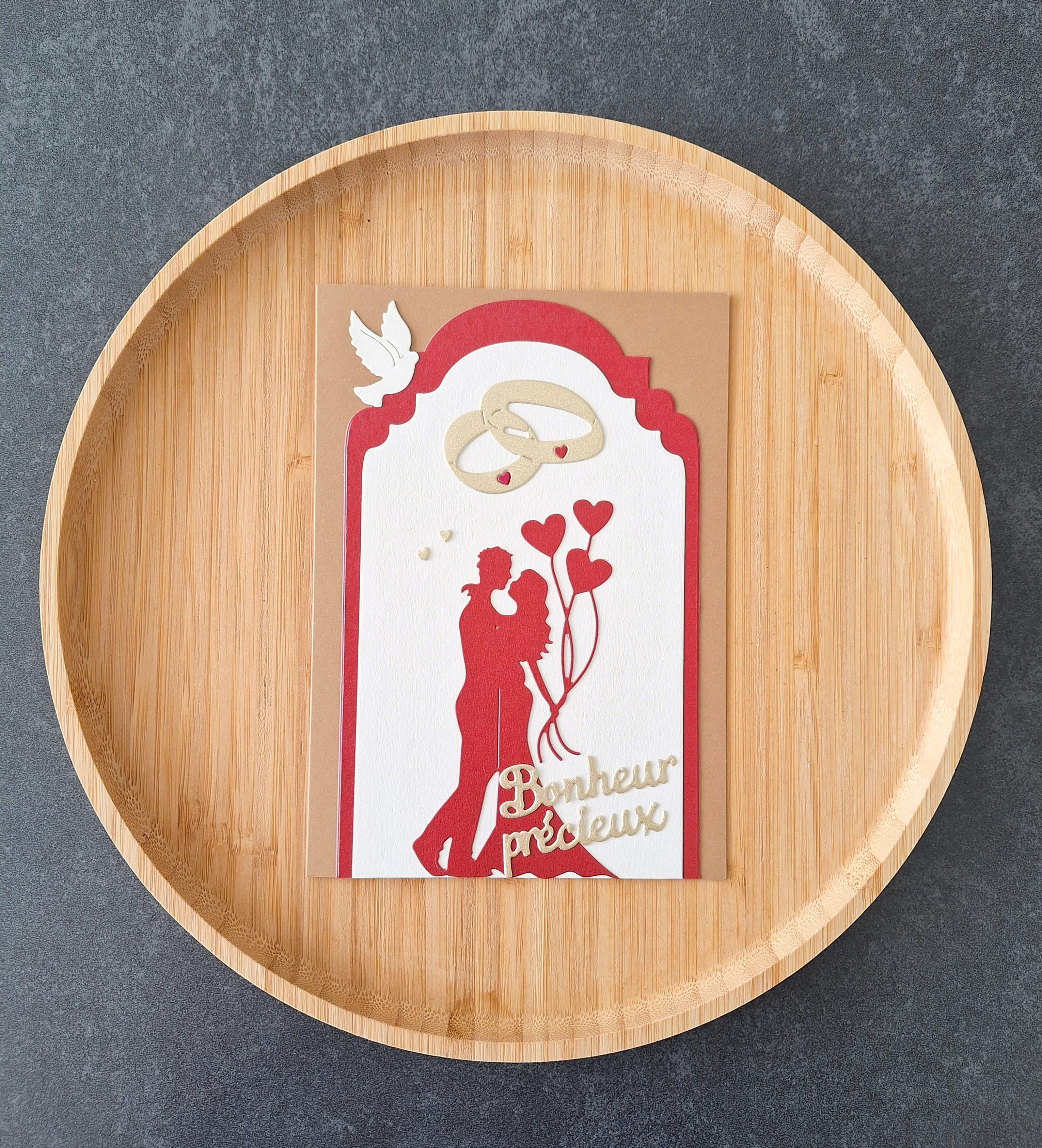 Carte voeux -Mariage & Bonheur