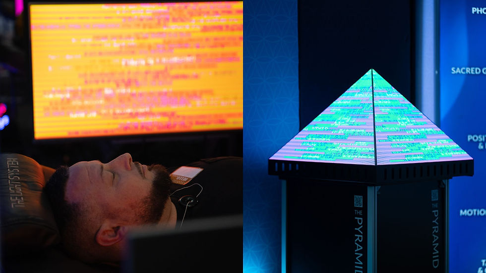 The Light System exhibiting at BEYOND Biohacking Conference in Austin, Texas, May 27–29, 2026