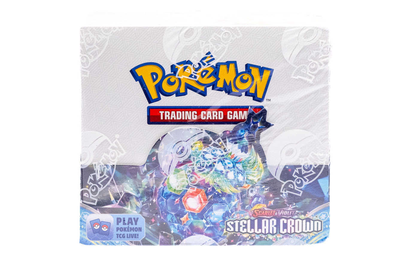 Stellar Crown Booster Box (36 Packs) - SV07 - Scarlet & Violet - Pokémon TCG -  seen from the front toploaded.co.uk