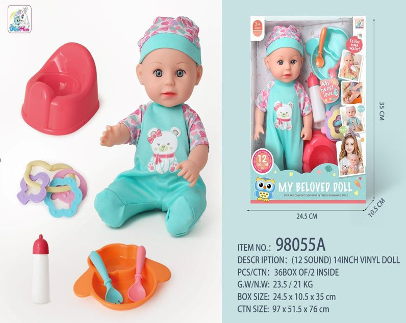 SET BABY DOLL PER FEMIJE 98055A