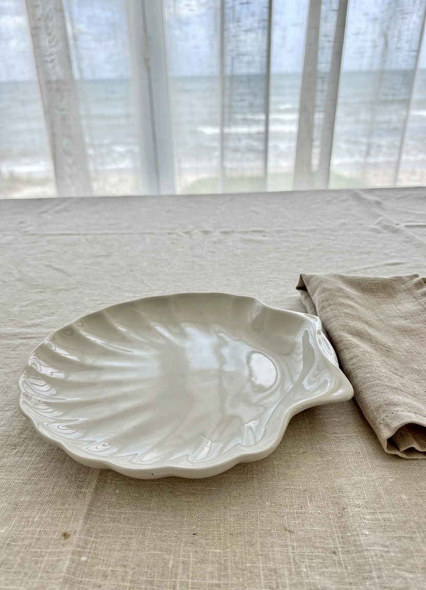 WHITE SHELL PJATANCEPORCELANI