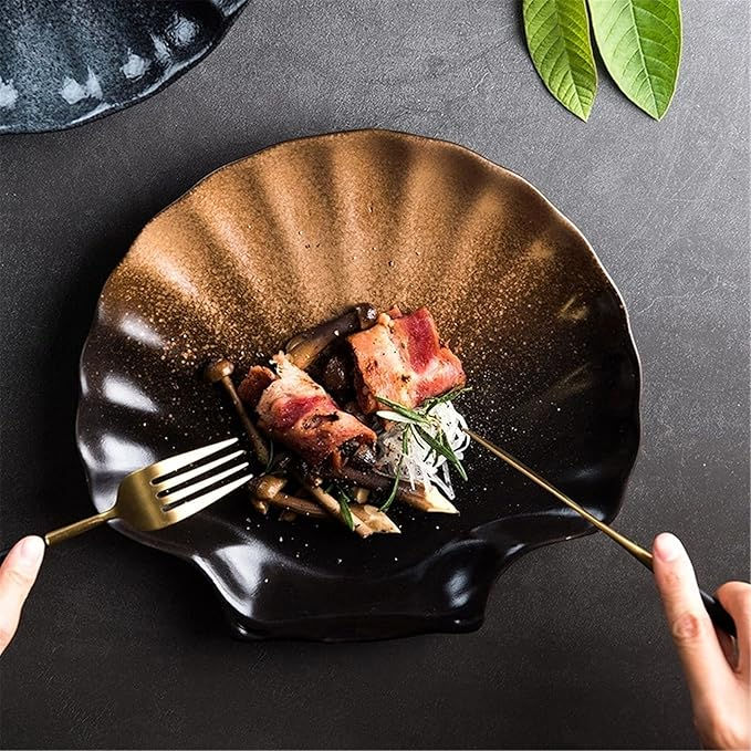 TERRACOTTA SHELL PJATE SHERBIMI 24.5*23 CM