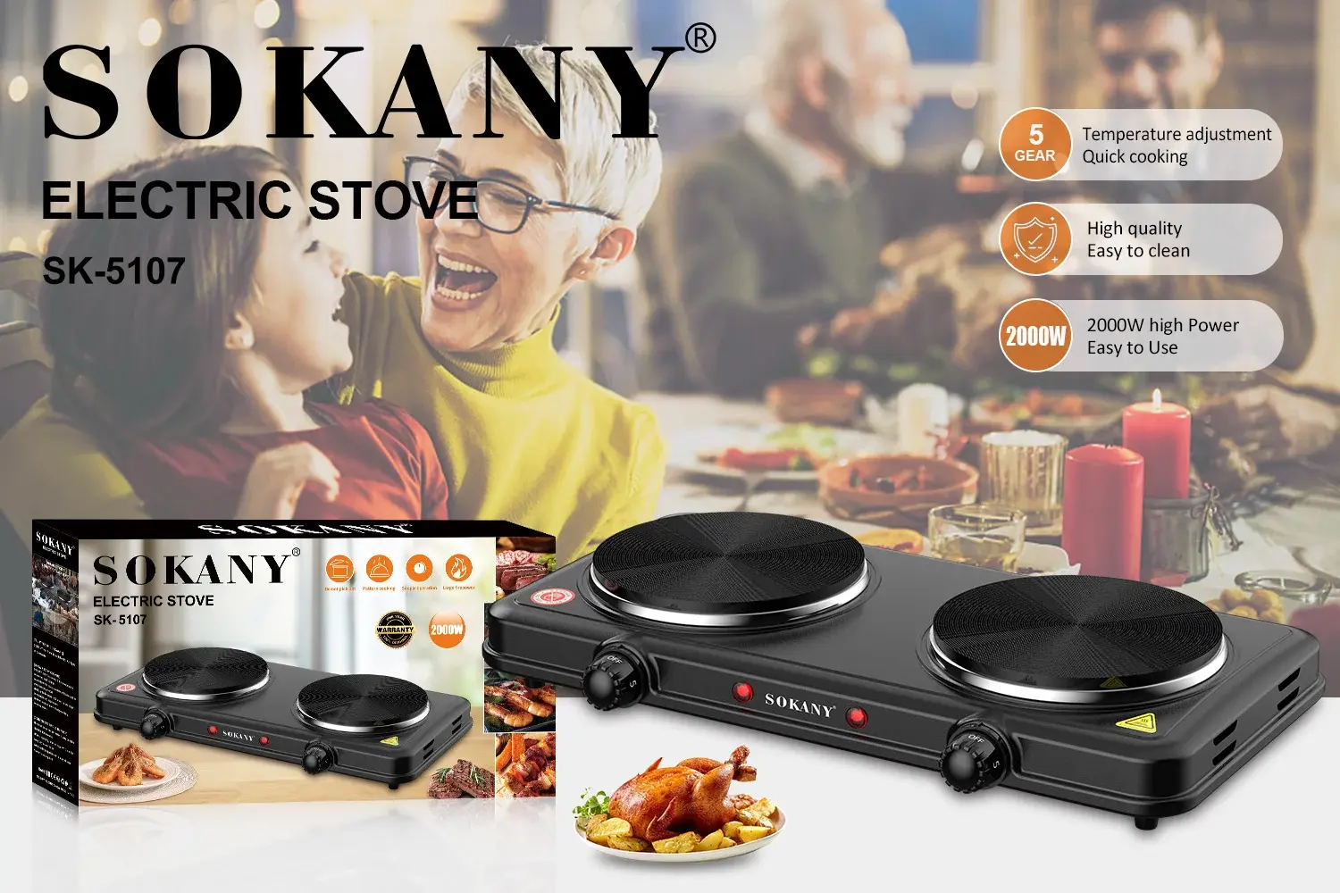 VATER GATIMI 2SHE SOKANY 2000W SK-5107