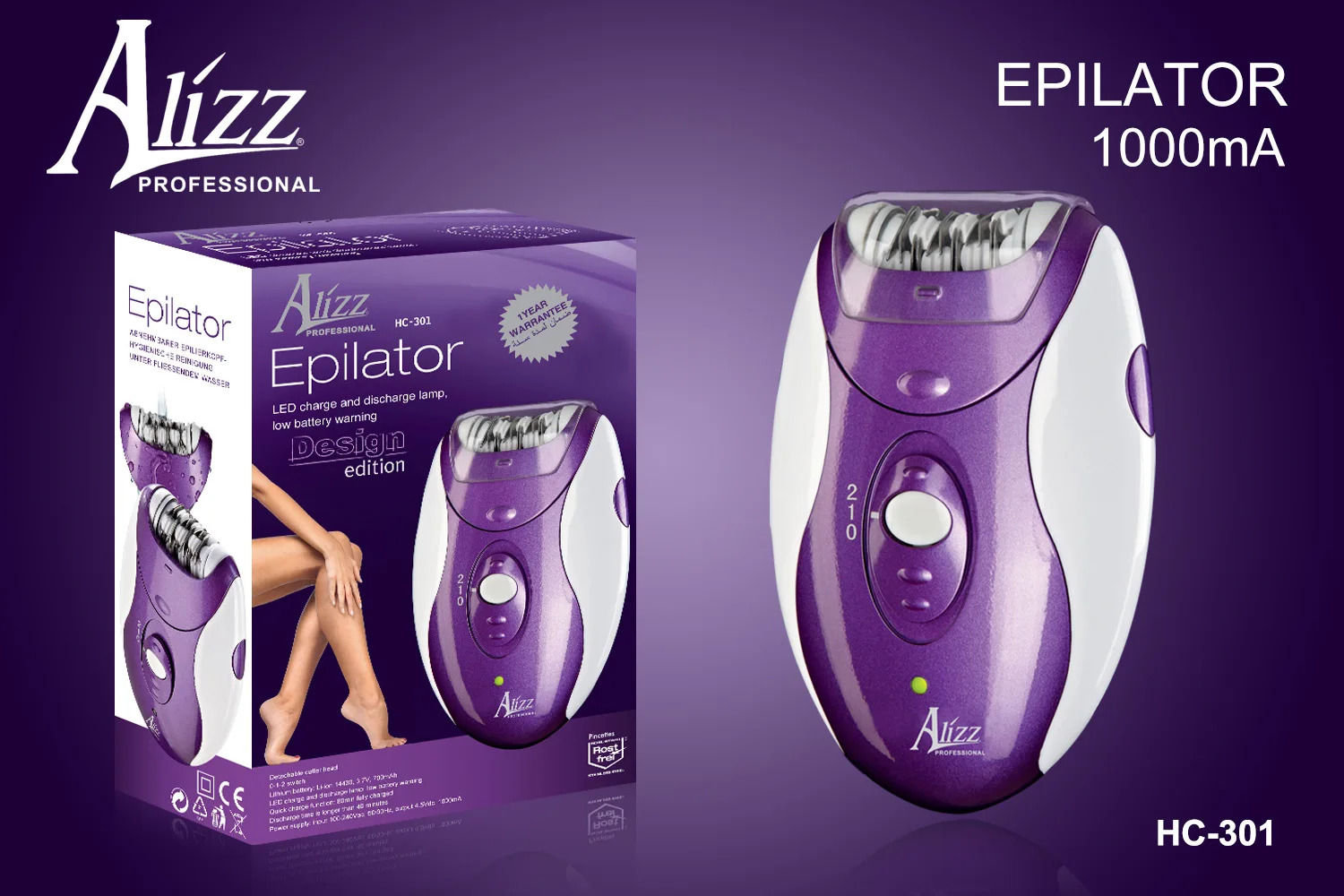 DEPILATOR ME KARIKIM ALIZZ HC-301