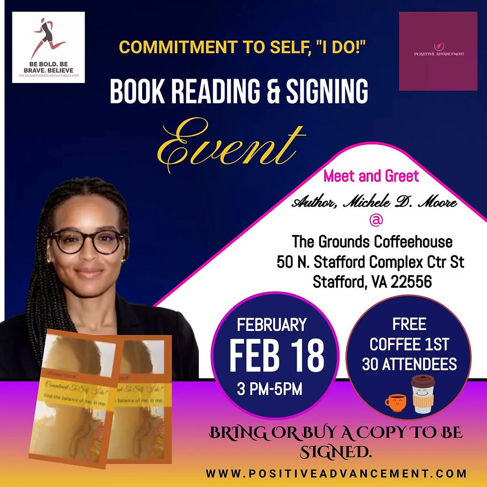 Commitment to Self, "I do!" - Book Reading and Signing
