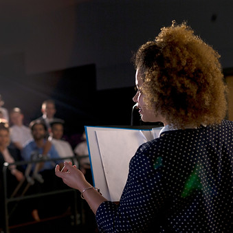 Speaker Addressing Audience