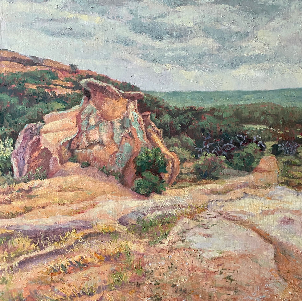 Large rock formation.