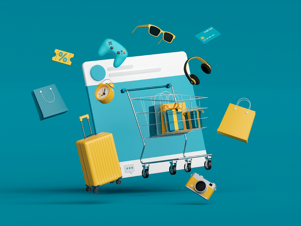 Darstellung eines Onlineshops