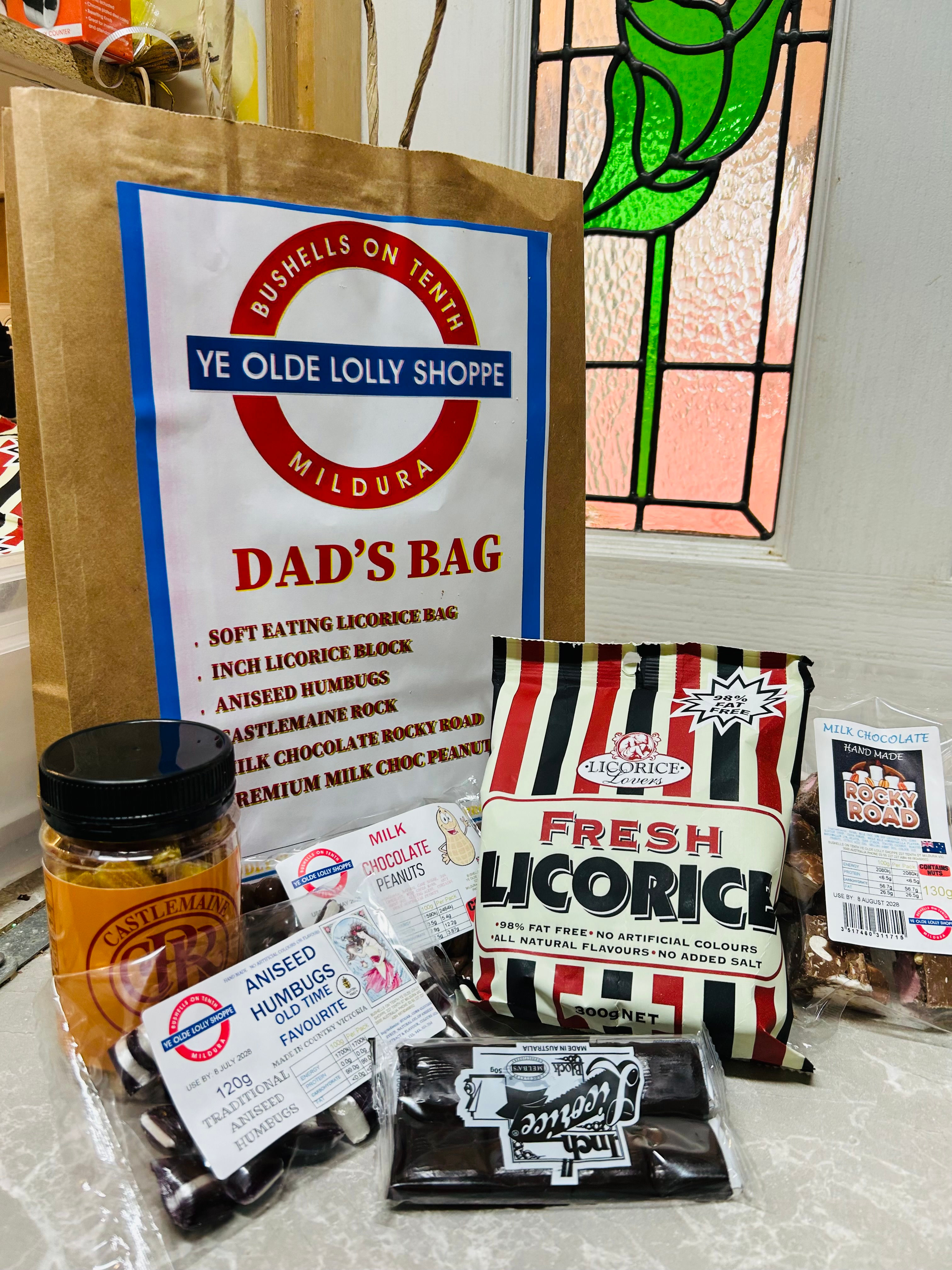 Dad's Bag with Castlemaine Rock!