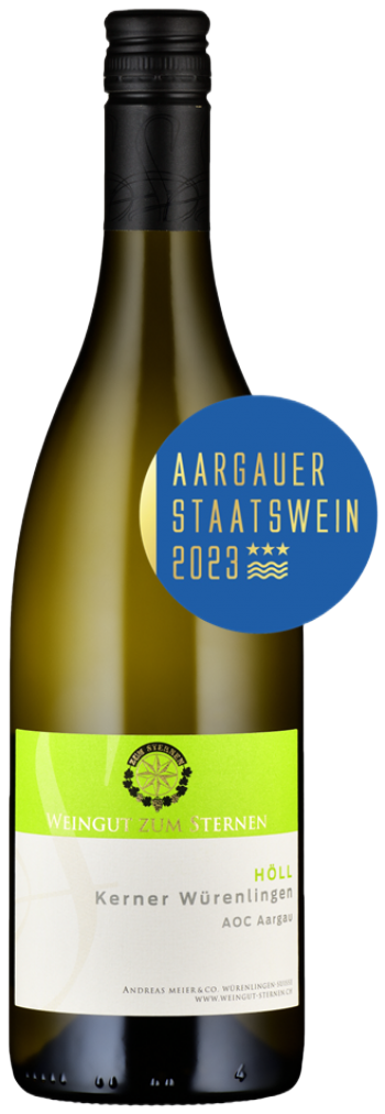 Weisswein Flasche Höll Kerner Würenlingen vom Weingut zum Sternen aus der Höll im Aargau bei Baden, online bestellen.