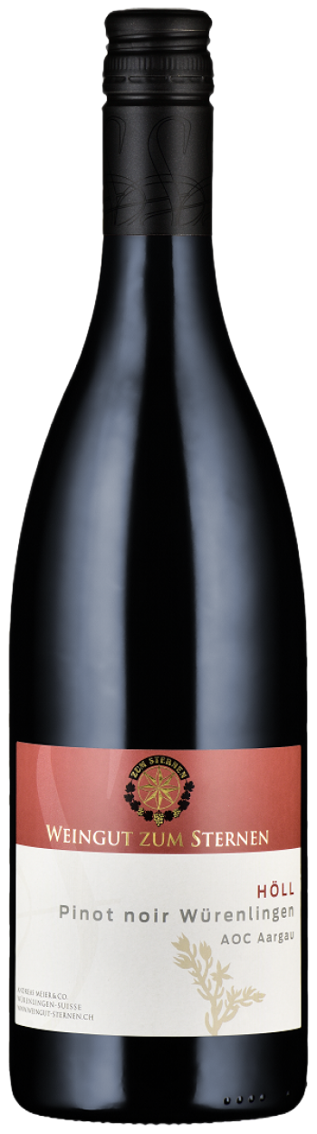 Rotwein Höll Pinot noir 2022 vom Weingut zum Sternen aus der Reblage Höll in Würenlingen im Aargau bei Baden, online erhältli