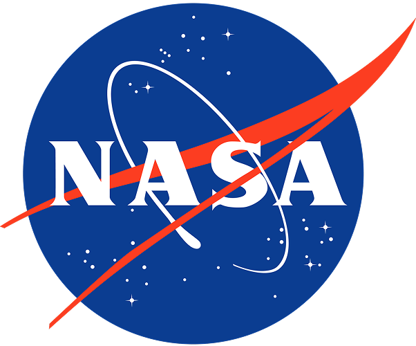 NASA insignia logo with red swoosh and stars