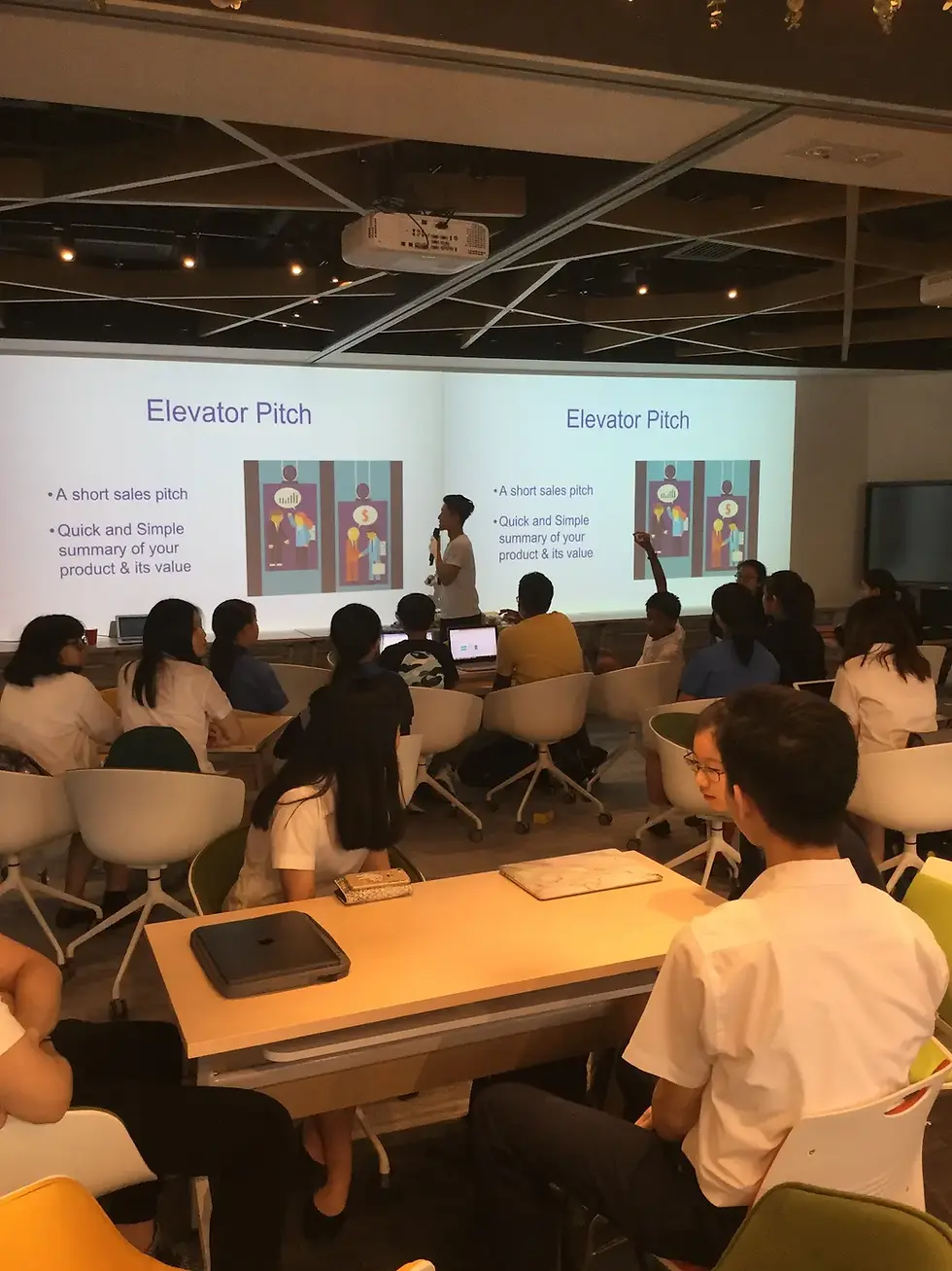 A short, high-energy workshop where students explore real-world problems, design creative solutions, and pitch their first entrepreneurial ideas.