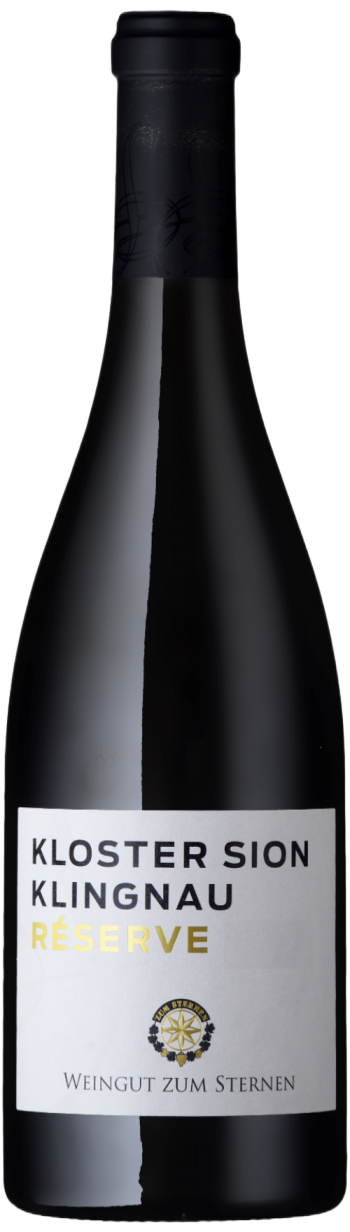 Rotwein Flasche Kloster Sion Réserve Pinot noir 1.5L vom Weingut zum Sternen aus Kloster Sion, Klingnau im Aargau bei Baden.