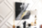 Bold, Modern Abstract Wall Art - Dining Room 