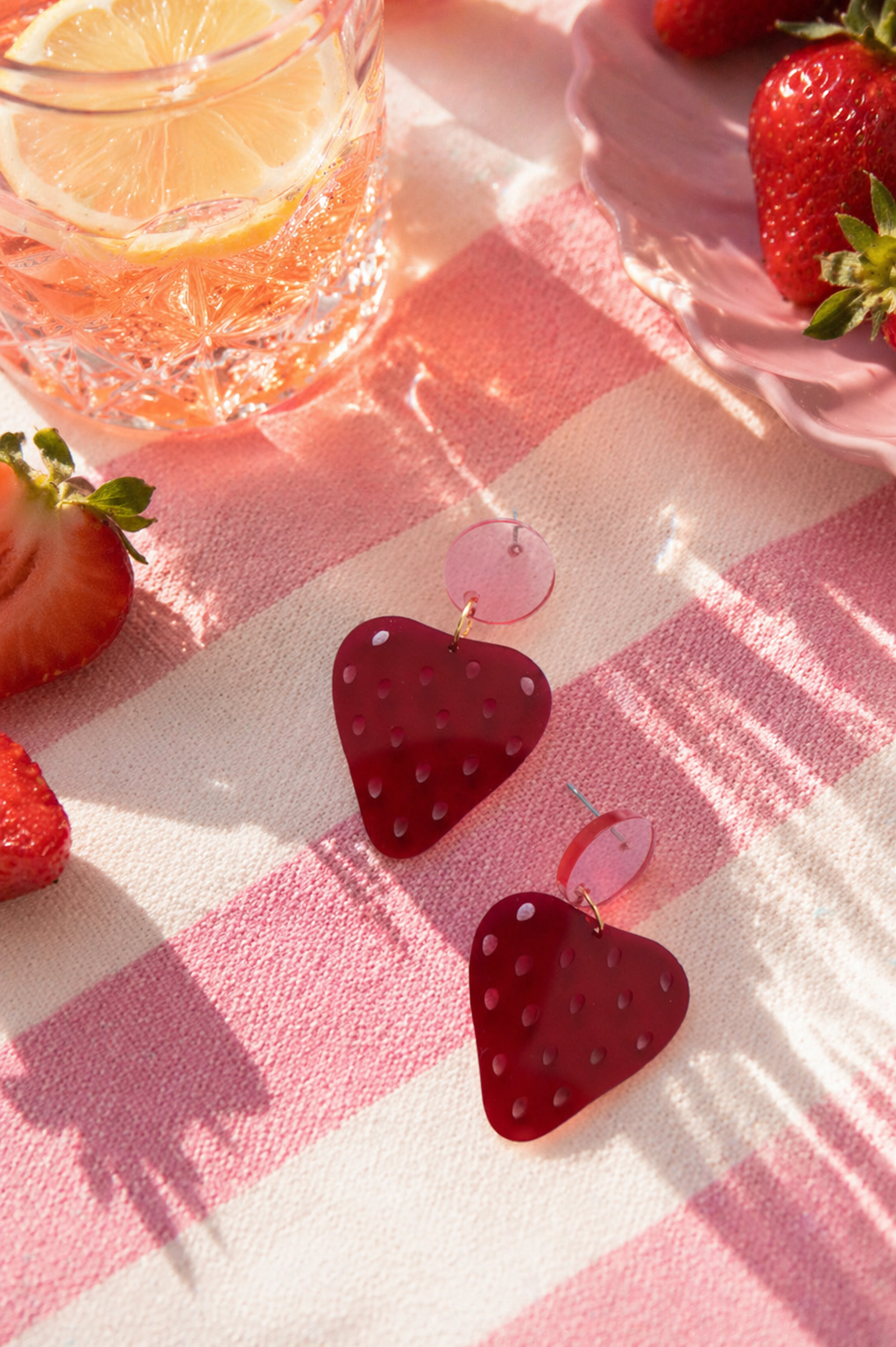 Berry Pop Erdbeer Ohrringe