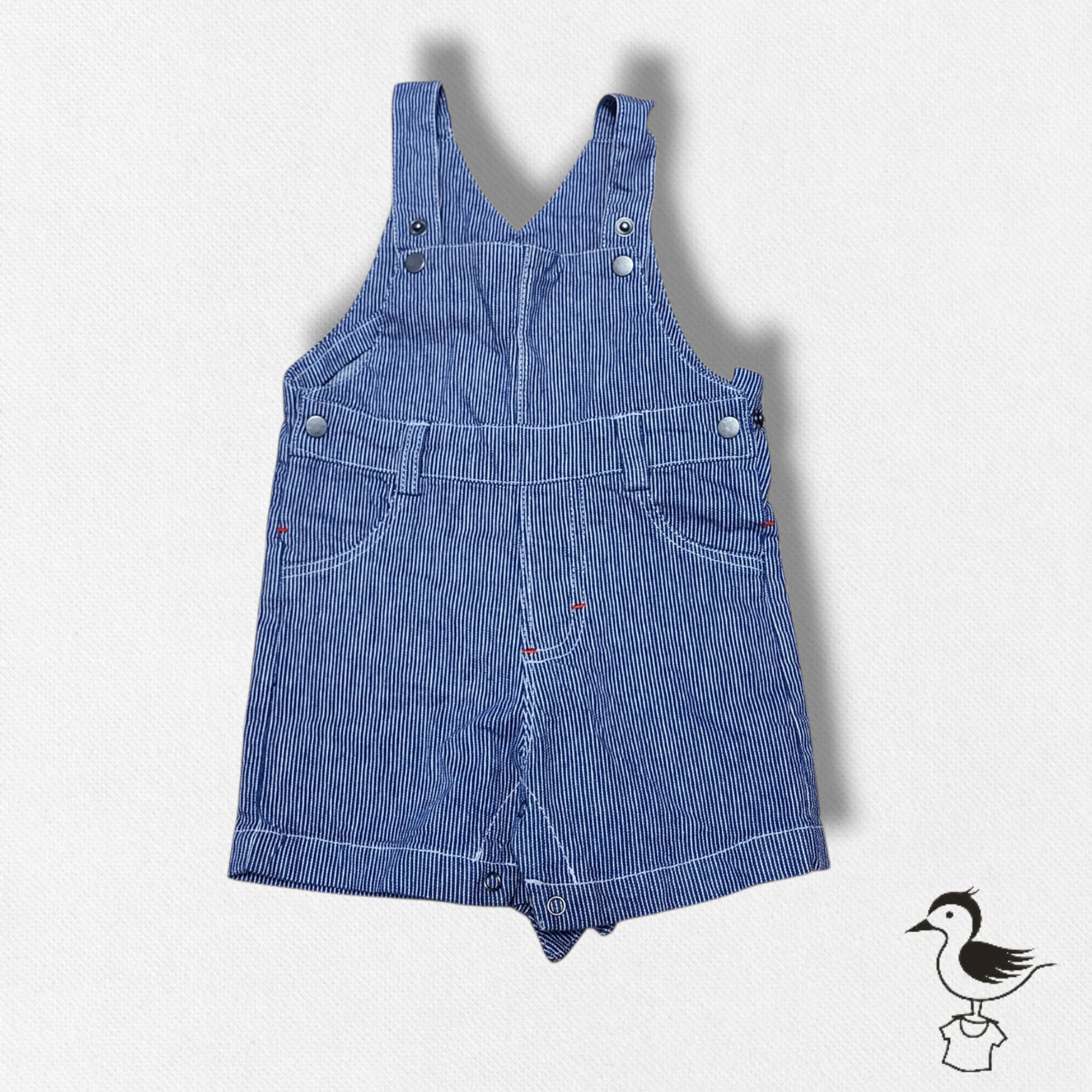 6 mois - ABSORBA - belle salopette short unisexe