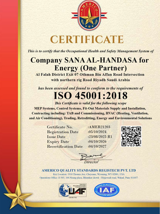  ISO 45001 Certificate