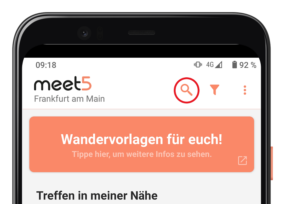 Freitextsuche ist jetzt die Lupe