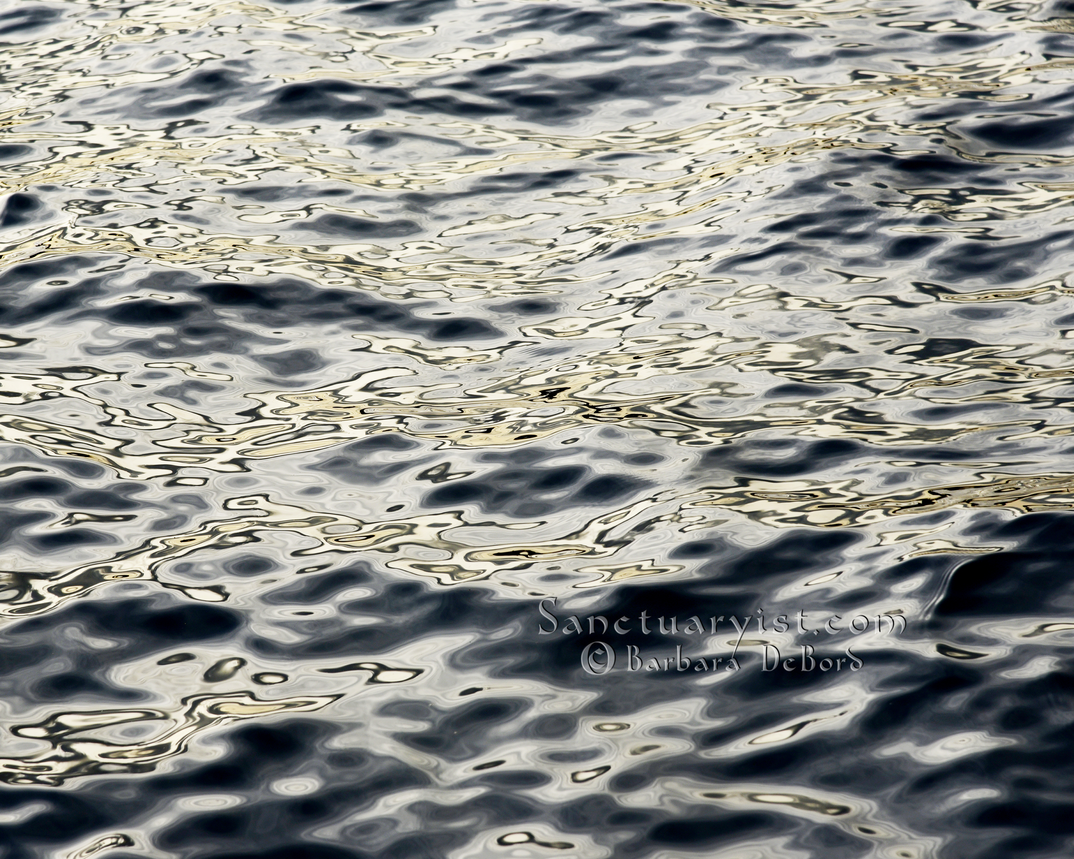 Grey Gold Leopard Seas No 5