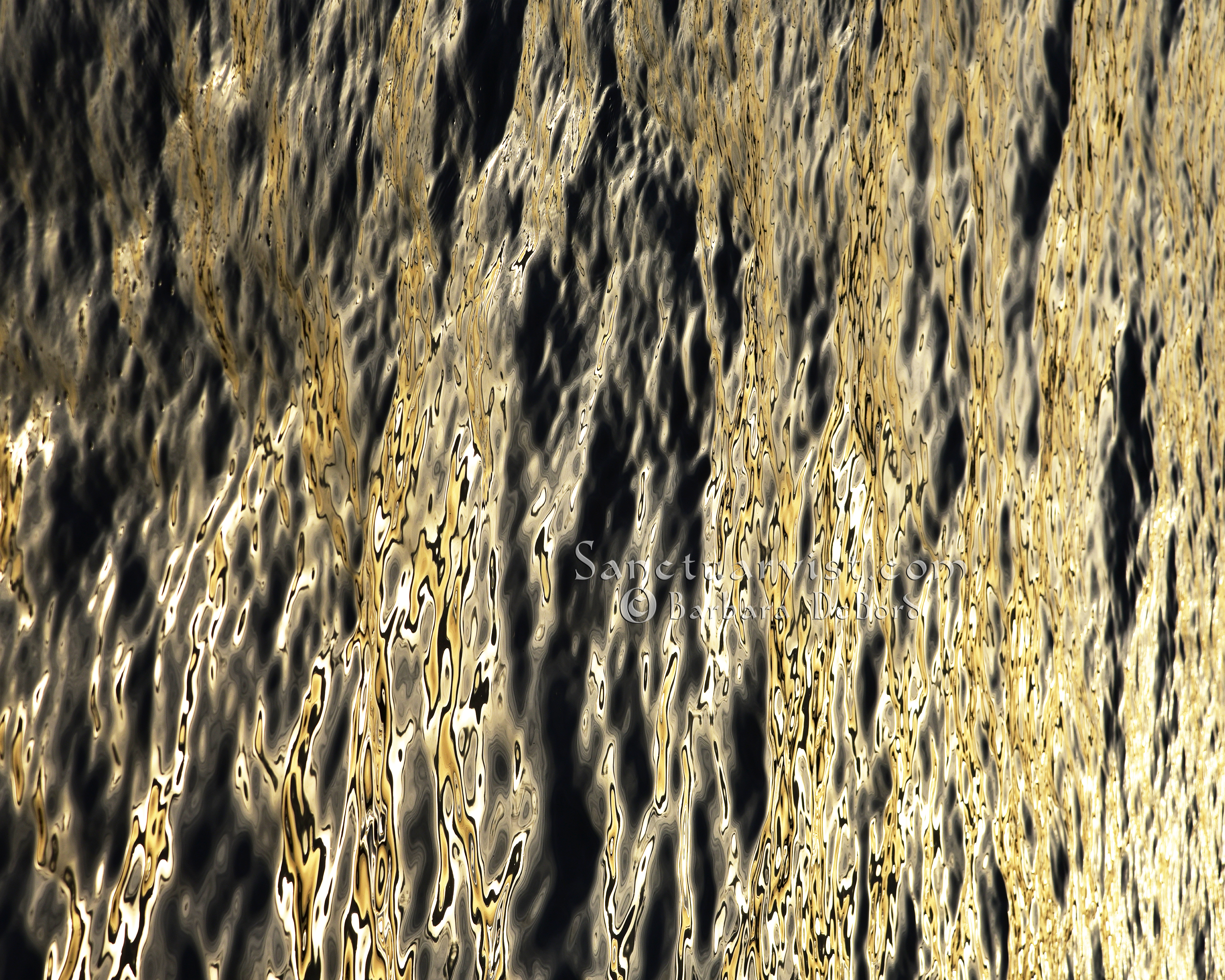 Grey Gold & Black Leopard Seas No 22