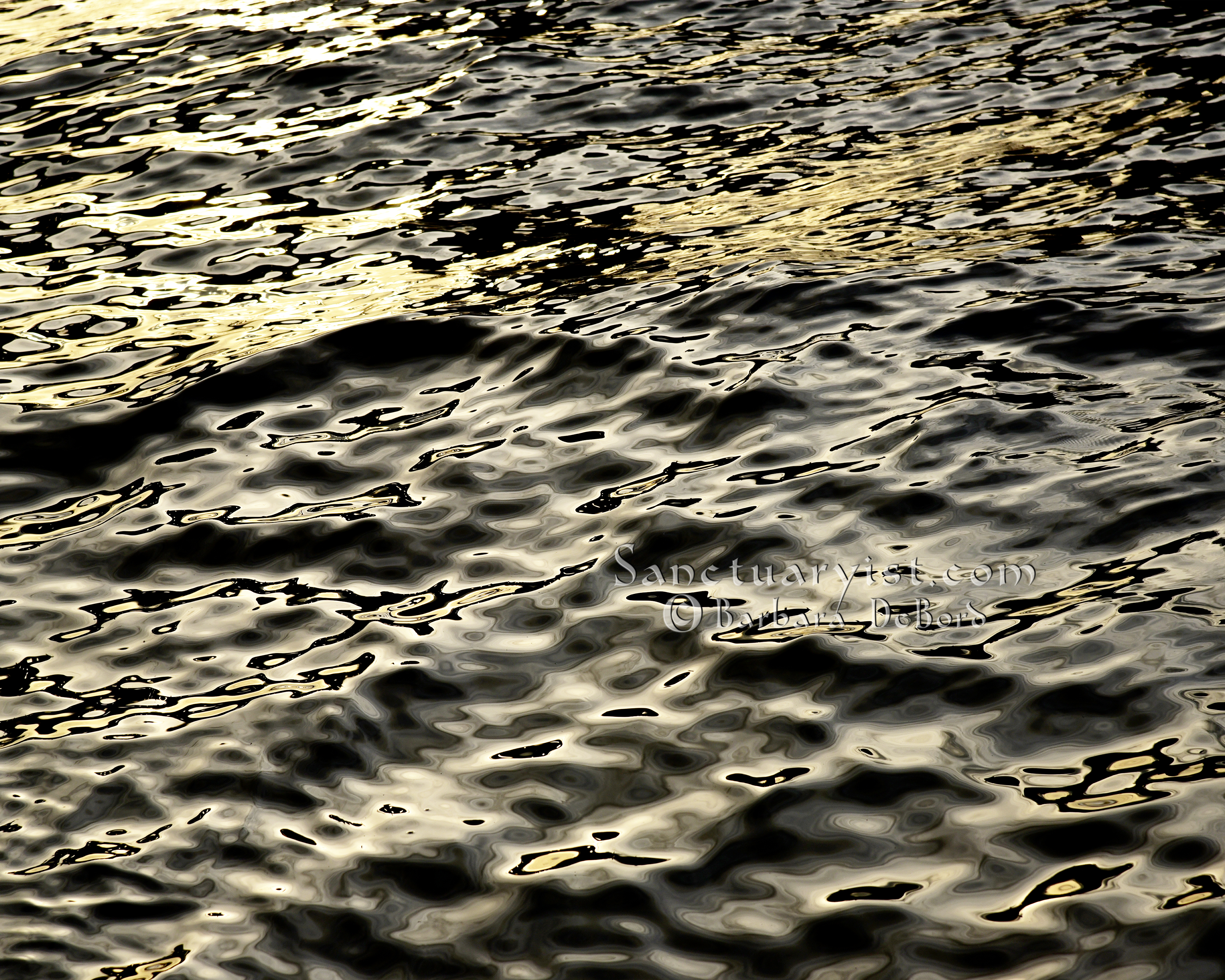 Grey Gold & Black Leopard Seas No 1