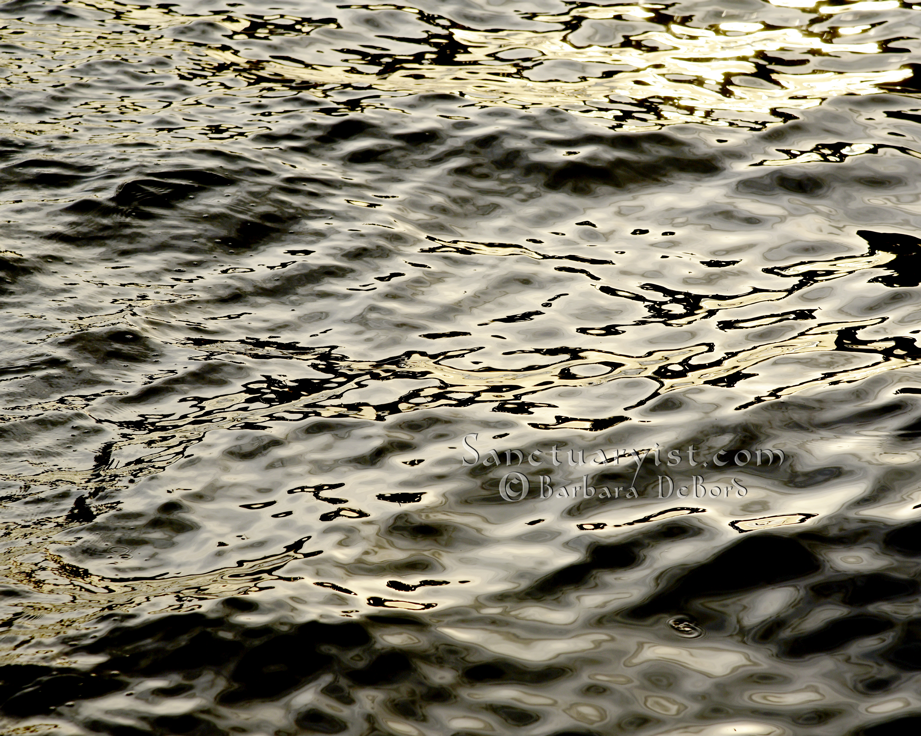 Grey Gold & Black Leopard Seas No 7
