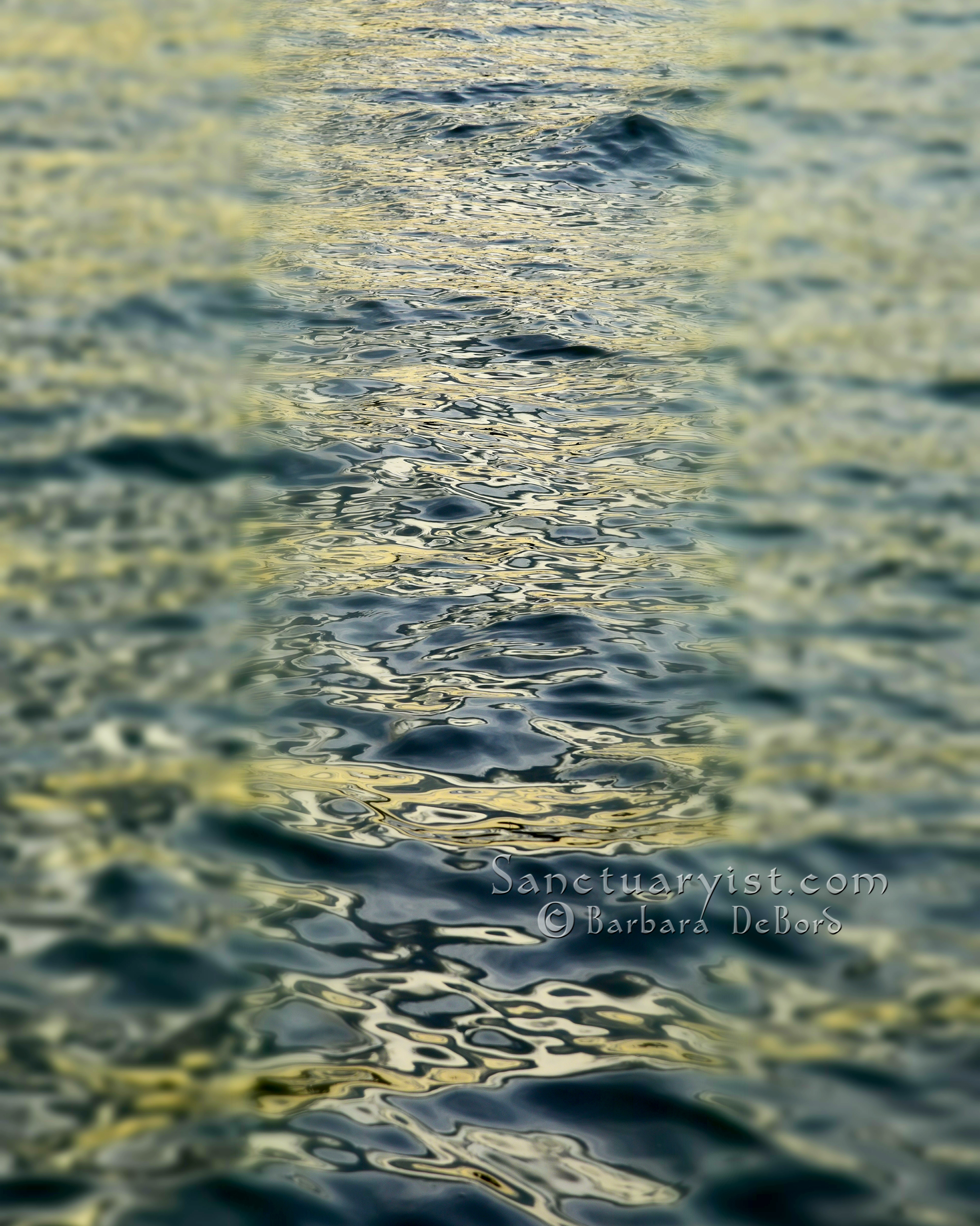 Green Grey Leopard Seas No 3