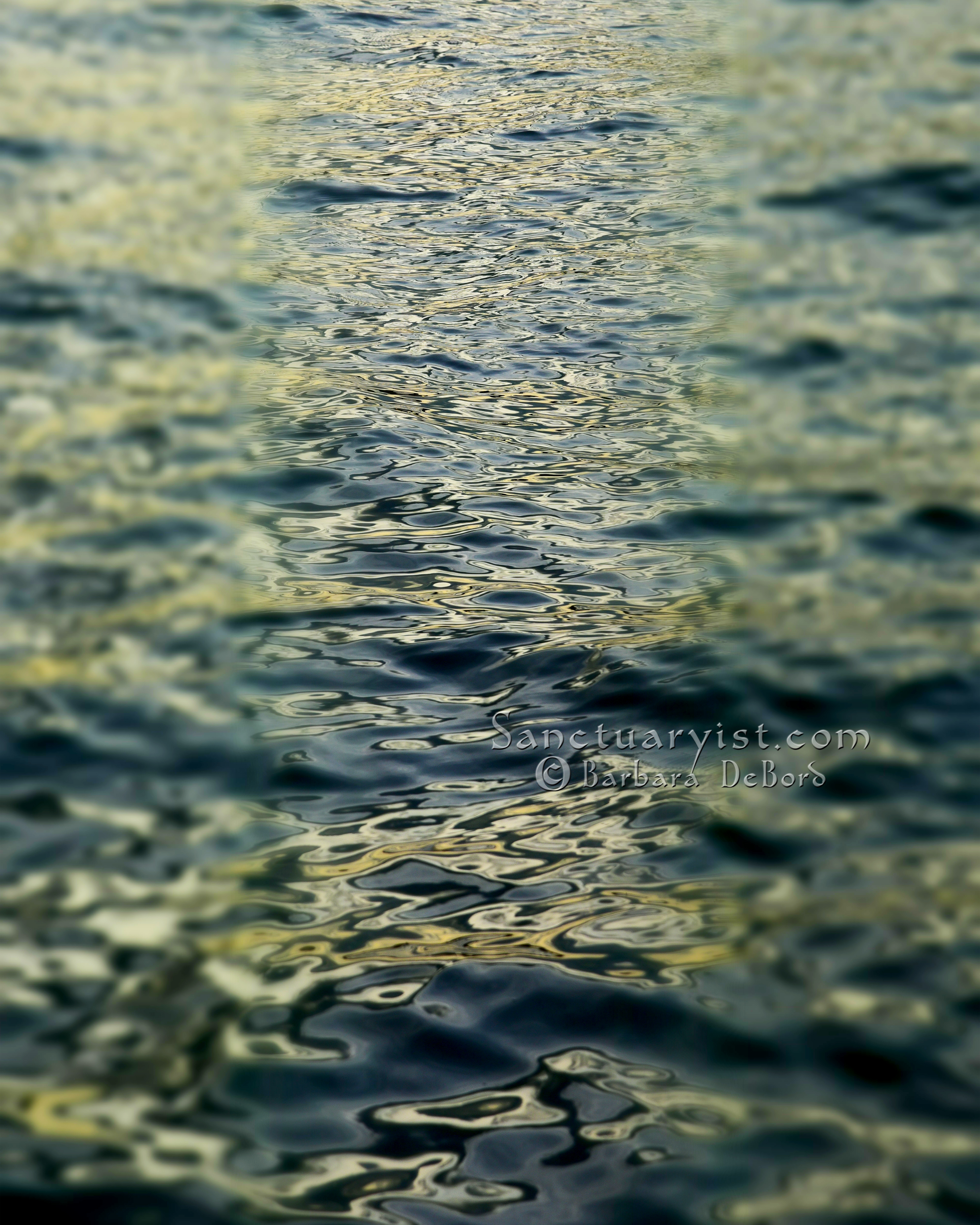 Green Grey Leopard Seas No 5