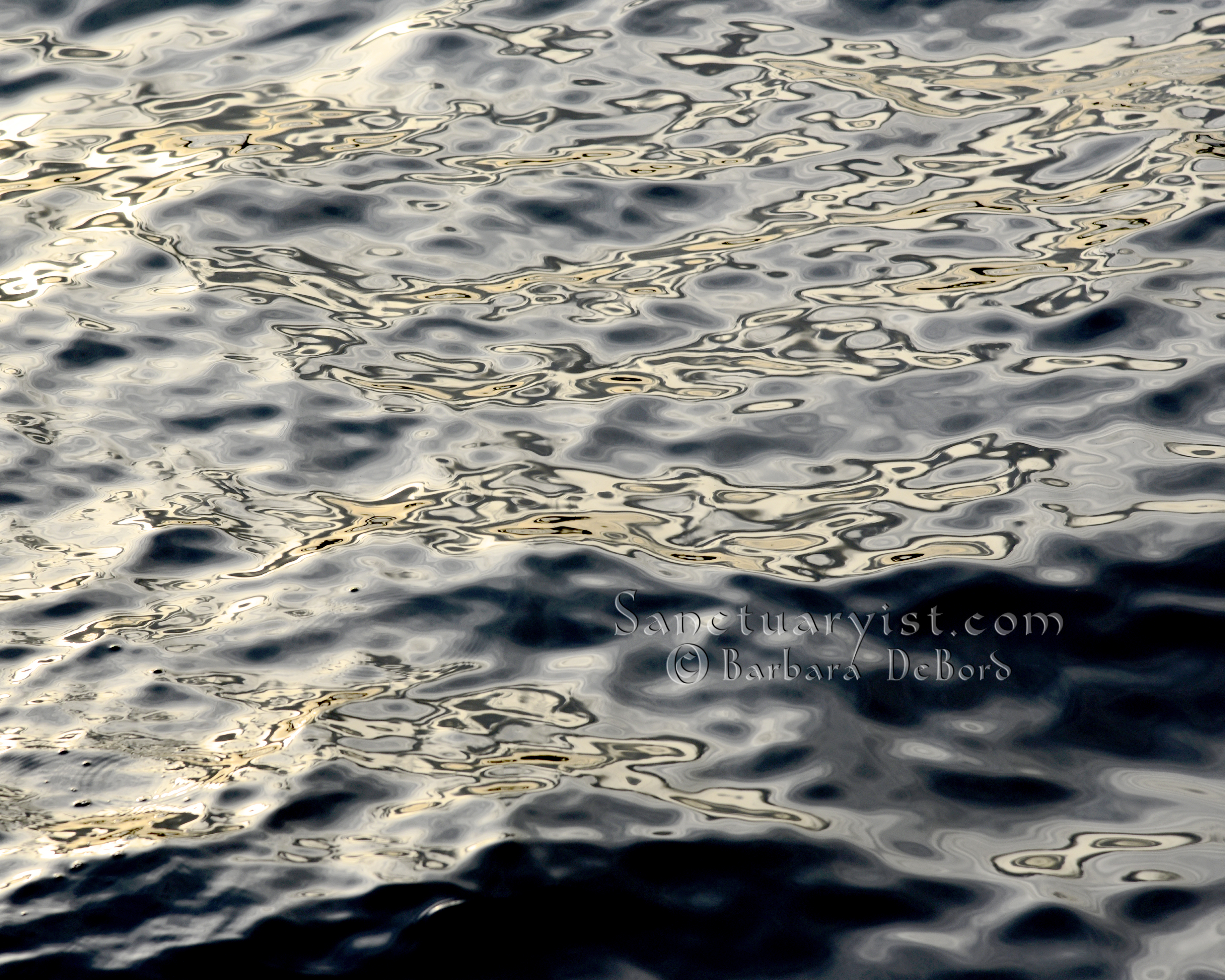 Grey Gold Leopard Seas No 1