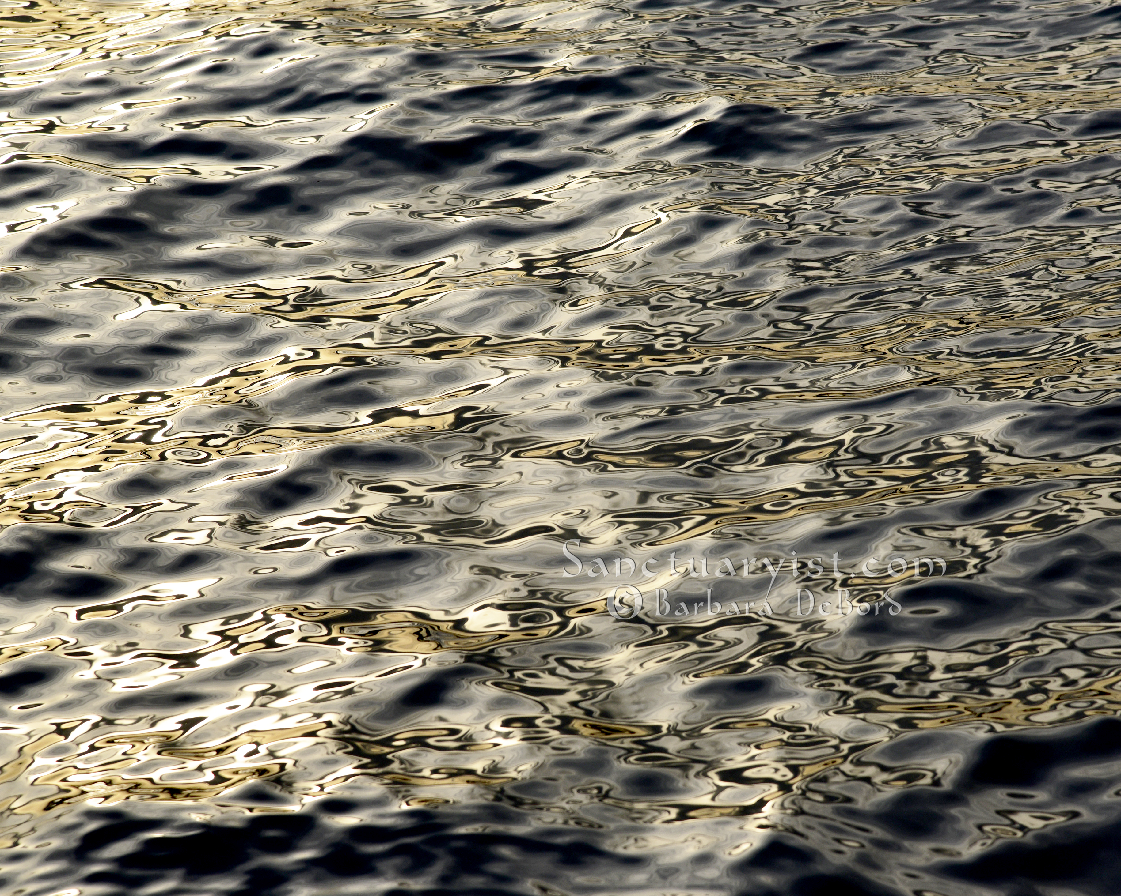 Grey Gold & Black Leopard Seas No 6