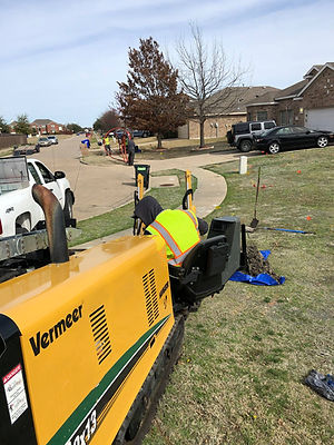 underground fiber construction