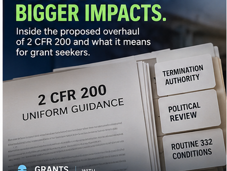 Navigating the Changing Landscape of Grant Funding