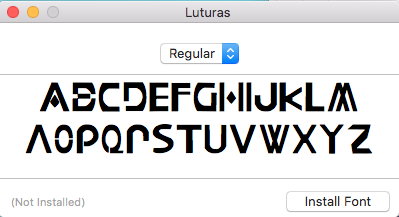 Luturas Font
