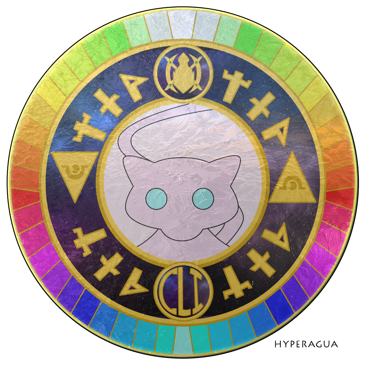 151 Mew Stained Glass