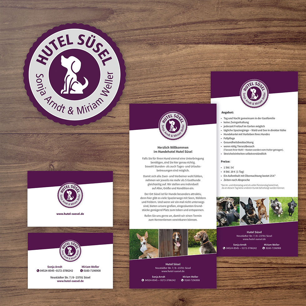 Logo-, Flyer- und Visitenkartenerstellung