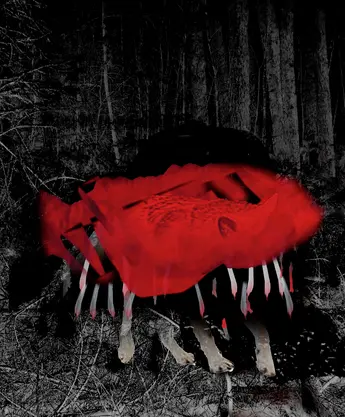 Werk van Barbara de Vries uit de serie paperworks. 