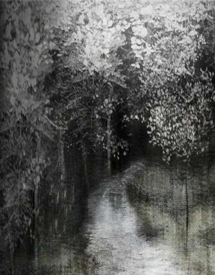 Werk van Barbara de Vries uit de serie paperworks. 