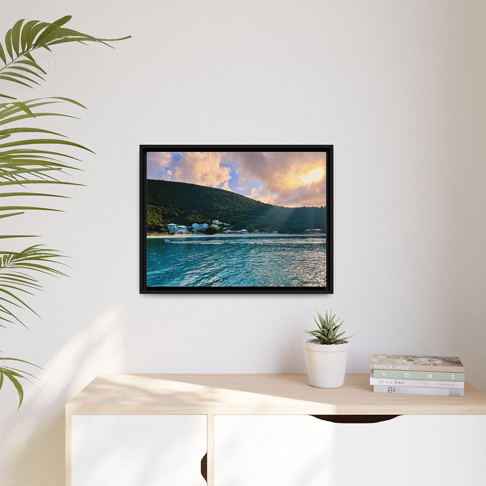 Thumbnail: Canvas Wall Art - Stress Free Morning at White Bay, Jost Van Dyke, BVI