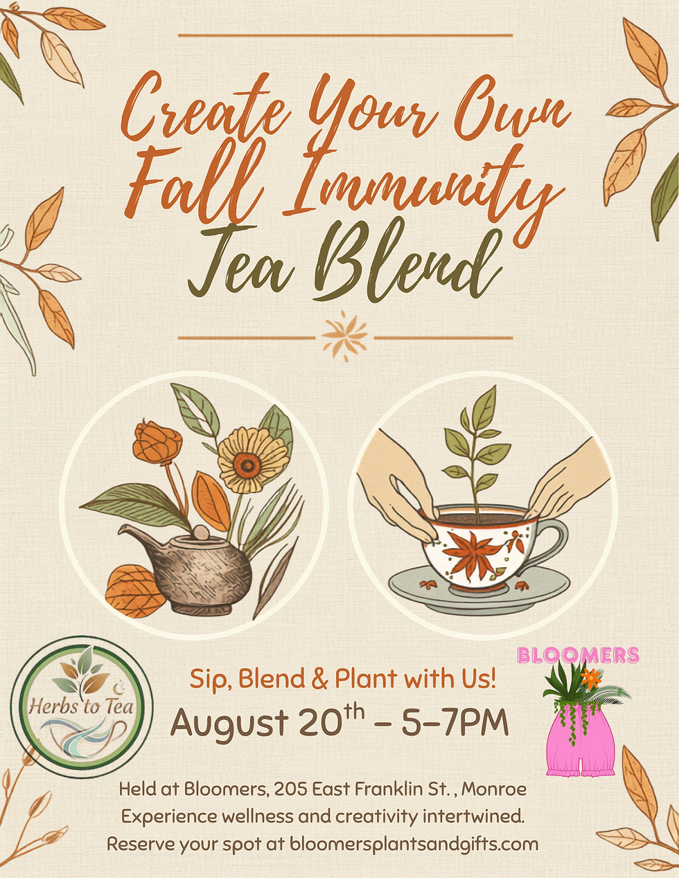Sip, Blend & Plant With Us!