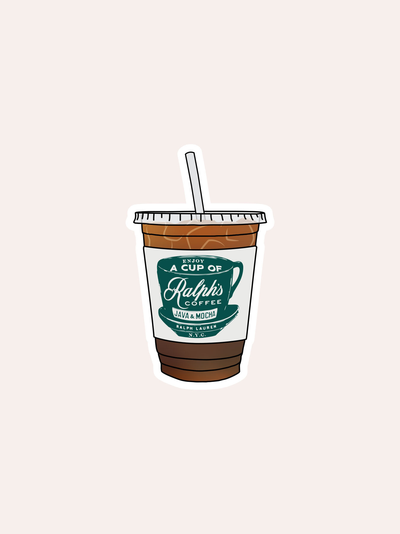 NYC Iced Coffee Sticker
