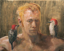 Portrait with Woodpeckers