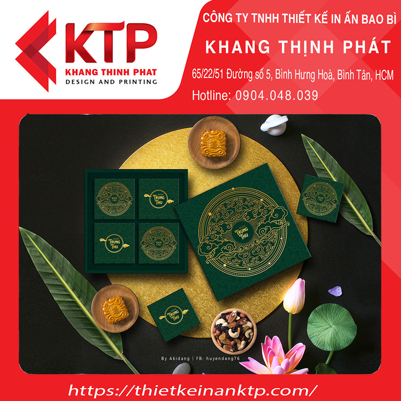 Hình thu nhỏ: In Hộp Giấy Đựng Bánh Trung Thu