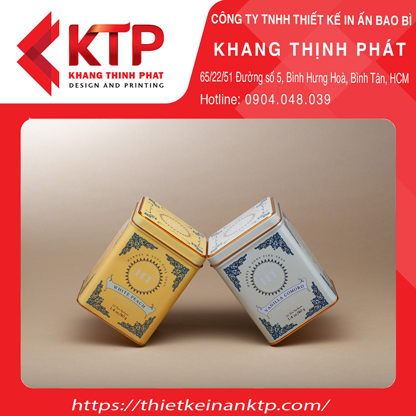 Hình thu nhỏ: Hộp Thiếc Đựng Trà