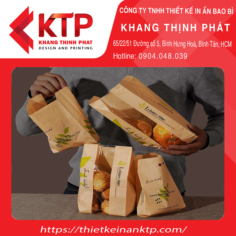 Hình thu nhỏ: In Túi Giấy Đựng Bánh Mì